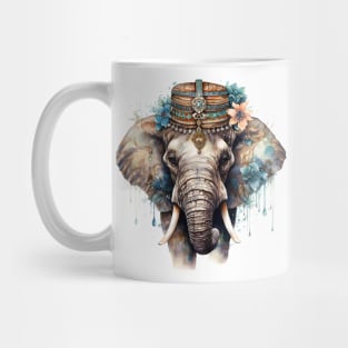 Watercolor Boho Elephant #2 Mug